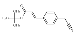 TERT-BUTYL 3-(4-(CYANOMETHYL)PHENYL)ACRYLATE Structure