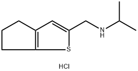 {4H,5H,6H-Cyclopenta[b]thiophen-2-ylmethyl}(propan-2-yl)amine Hydrochloride Structure