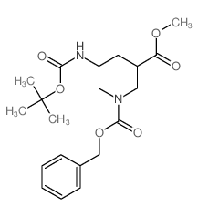 1-Benzyl 3-Methyl 5-(N-BOC-amino)piperidin-1,3-dicarboxylate picture