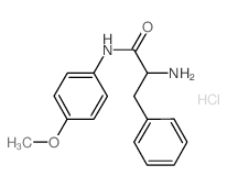 2-Amino-N-(4-methoxyphenyl)-3-phenylpropanamide hydrochloride结构式