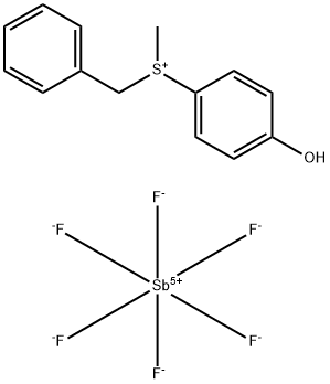 Benzyl(4-hydroxyphenyl)methylsulfonium Hexafluoroantimonate structure