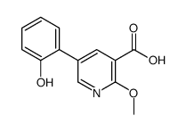 5-(2-hydroxyphenyl)-2-methoxypyridine-3-carboxylic acid Structure