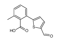 2-(5-formylthiophen-2-yl)-6-methylbenzoic acid结构式