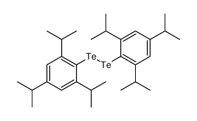 1,3,5-tri(propan-2-yl)-2-[[2,4,6-tri(propan-2-yl)phenyl]ditellanyl]benzene结构式