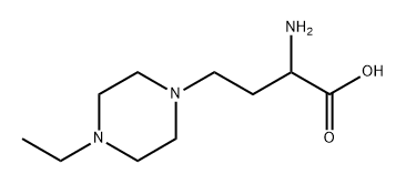 1-Piperazinebutanoic acid, α-amino-4-ethyl- Structure