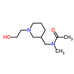 N-{[1-(2-Hydroxyethyl)-3-piperidinyl]methyl}-N-methylacetamide Structure