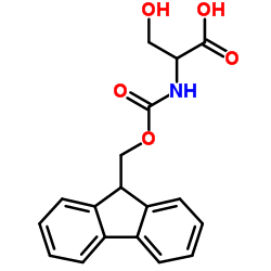 N-[(9H-Fluoren-9-ylmethoxy)carbonyl]serine Structure