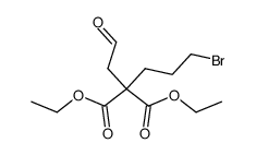 diethyl (3-bromopropyl)(2-oxoethyl)propanedioate结构式