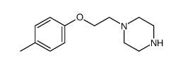 N-[2-(4-methylphenoxy)ethyl]piperazine结构式