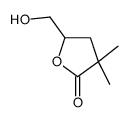 5-(hydroxymethyl)-3,3-dimethyloxolan-2-one结构式