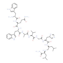 bombesin (6-14), D-Trp(6)-Leu(13)-psi(CH2NH)-Leu(14)-结构式