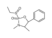 (4S,5R)-2-[(S)-ethylsulfinyl]-3,4-dimethyl-5-phenyl-1,3,2λ5-oxazaphospholidine 2-oxide结构式