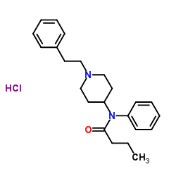 Butyryl fentanyl hydrochloride structure