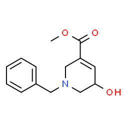 methyl 1-benzyl-5-hydroxy-1,2,5,6-tetrahydropyridine-3-carboxylate结构式