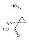 Cyclopropanecarboxylic acid, 1-amino-2-(hydroxymethyl)- (9CI) Structure