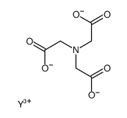 2-[bis(carboxylatomethyl)amino]acetate,yttrium(3+)结构式