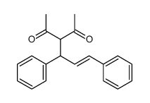 3-(1,3-diphenylprop-2-enyl)pentane-2,4-dione Structure