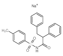 Benzenepropanamide,N-[(4-methylphenyl)sulfonyl]-a-phenyl-, sodium salt (1:1) picture