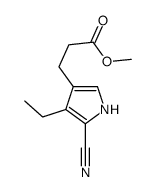 methyl 3-(5-cyano-4-ethyl-1H-pyrrol-3-yl)propanoate Structure