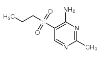 2-METHYL-5-(PROPYLSULFONYL)PYRIMIDIN-4-AMINE structure