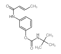 Carbamic acid, (1, 1-dimethylethyl)-, 3-[(1-oxo-2-butenyl)amino]phenyl ester结构式