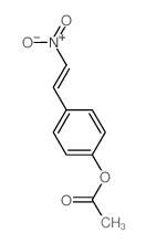 [4-(2-nitroethenyl)phenyl] acetate Structure