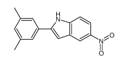 2-(3,5-dimethylphenyl)-5-nitro-1H-indole结构式