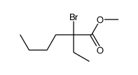 methyl 2-bromo-2-ethylhexanoate Structure