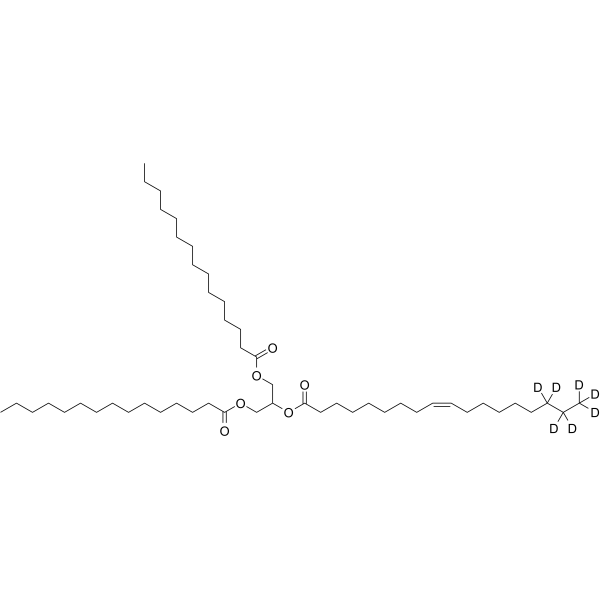 15:0-18:1-15:0 TG-d7 Structure