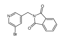 5-溴-3-(邻苯二甲酰亚氨基甲基)吡啶结构式