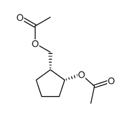 Cyclopentanemethanol, 2-(acetyloxy)-, acetate, (1R,2R)- (9CI) Structure