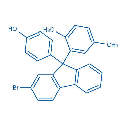 4-(2-Bromo-9-(2,5-dimethylphenyl)-9H-fluoren-9-yl)phenol picture