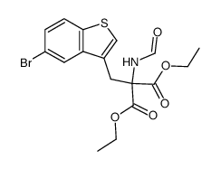 Ethyl 5-Bromo-3-benzothienylformamidomalonate Structure