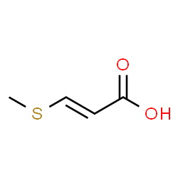 3-(Methylthio)acrylic acid structure