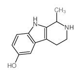 1H-Pyrido[3,4-b]indol-6-ol,2,3,4,9-tetrahydro-1-methyl-结构式