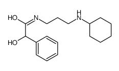 N-[3-(cyclohexylamino)propyl]-2-hydroxy-2-phenyl-acetamide structure