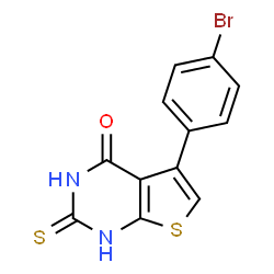 5-(4-bromophenyl)-2-sulfanylthieno[2,3-d]pyrimidin-4-ol Structure