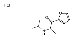 1-(furan-2-yl)-2-(propan-2-ylamino)propan-1-one,hydrochloride Structure