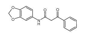 N-(benzo[d][1,3]dioxol-5-yl)-3-oxo-3-phenylpropanamide Structure