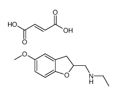 ethyl-[(5-methoxy-2,3-dihydro-1-benzofuran-2-yl)methyl]azanium,(Z)-4-hydroxy-4-oxobut-2-enoate结构式