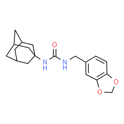 1-(1,3-benzodioxol-5-ylmethyl)-3-tricyclo[3.3.1.1~3,7~]dec-1-ylurea picture