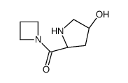 Azetidine, 1-[[(2S,4R)-4-hydroxy-2-pyrrolidinyl]carbonyl]- (9CI)结构式