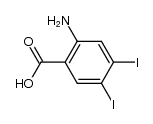 2-Amino-4,5-diiodobenzoic acid结构式