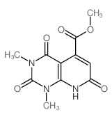 methyl 8,10-dimethyl-3,7,9-trioxo-2,8,10-triazabicyclo[4.4.0]deca-4,11-diene-5-carboxylate Structure