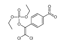 2,2-Dichloro-1-(4-nitrophenyl)ethenyl diethyl phosphate Structure