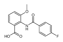 2-[(4-Fluorobenzoyl)amino]-3-methoxybenzoic acid结构式