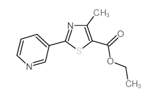 Ethyl 4-methyl-2-(3-pyridinyl)-1,3-thiazole-5-carboxylate Structure