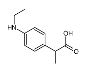 2-[4-(ethylamino)phenyl]propanoic acid Structure