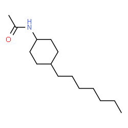 N-ACETYL-4-N-HEPTYLCYCLOHEXYLAMINE structure