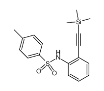 4-methyl-N-(2-((trimethylsilyl)ethynyl)phenyl)benzenesulfonamide Structure